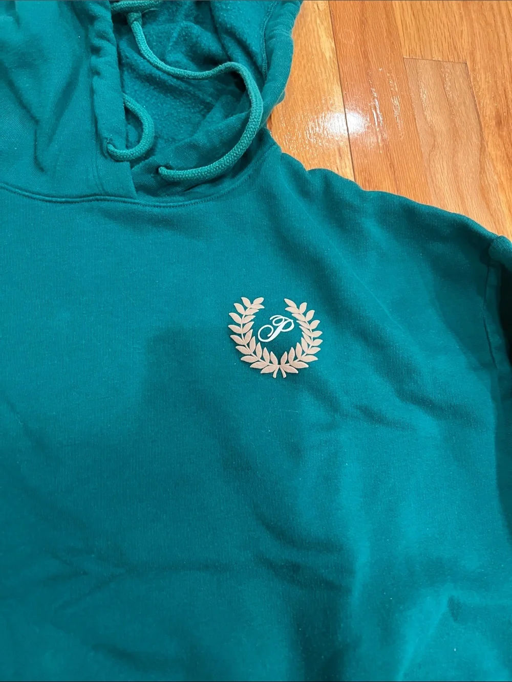 PINK Victoria's Secret Teal Cropped Hoodie and Jogger Set - Picture 4 of 9